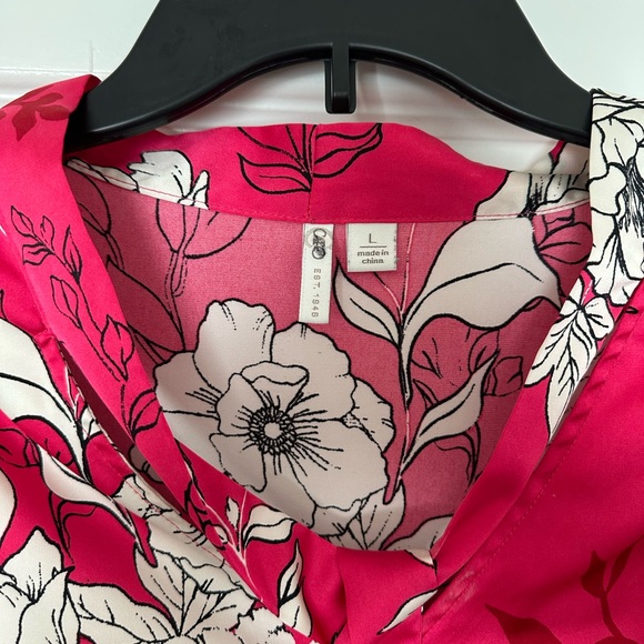 Cato Pink Floral Blouse - Picture 3 of 3
